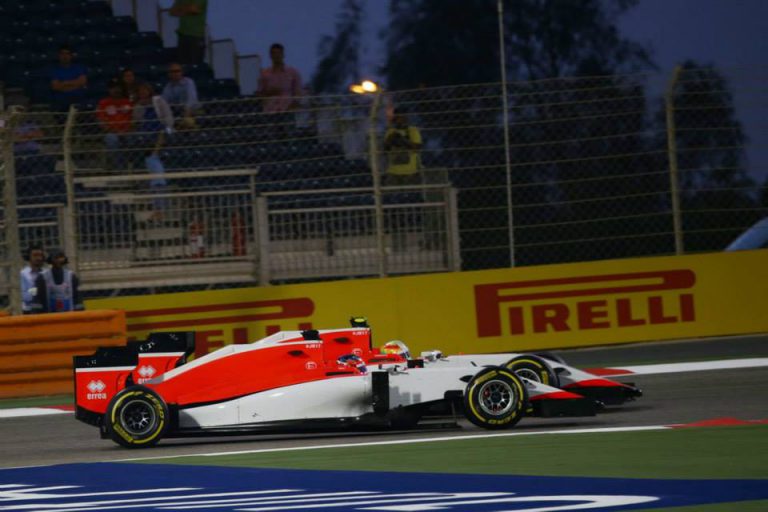 Stevens a Merhi v Bahrajnu foto: fb.com/ManorRacing